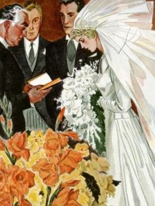 Priest Performing A Marriage Ceremony